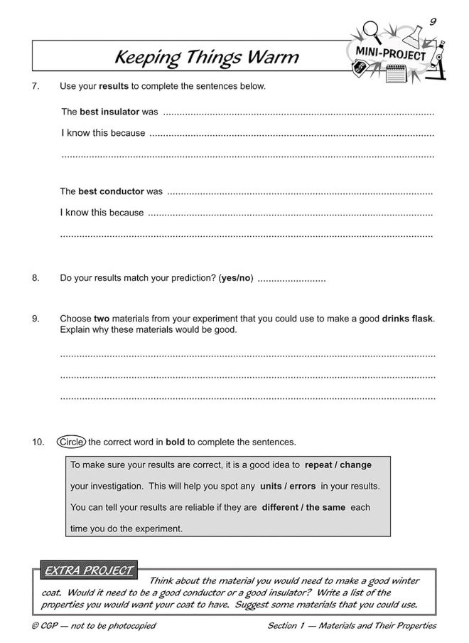 null - KS2 Science Year Five Workout: Properties & Changes of Materials - Image 1
