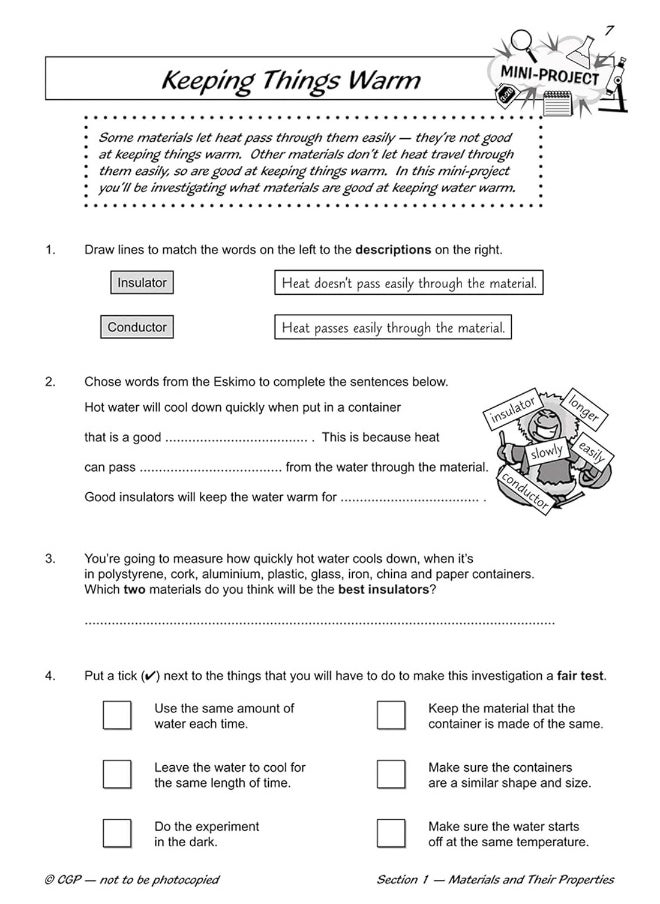 null - KS2 Science Year Five Workout: Properties & Changes of Materials - Image 1