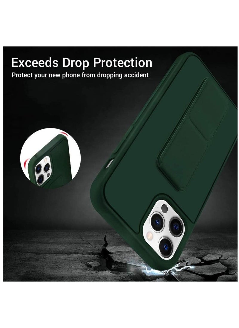 Raxoom Compatible with iPhone 12 Pro Max Case, Magnetic Sturdy Kickstand Phone Holder Case, [Vertical and Horizontal Stand] Lightweight Non Slip Hand Strap Cover - Image 5