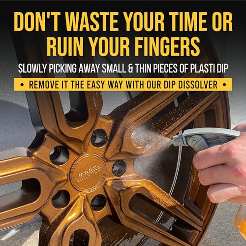 DipYourCar ديب يور كار دوت كوم مذيب بلاستي ديب - مزيل التشطيب، مزيل الطلاء، ومنظف للسيارات المطلية ببلاستي ديب - يذيب ويزيل الديب ليصبح رقيقًا للتقشير (32 أونصة زجاجة رذاذ) - Image 5