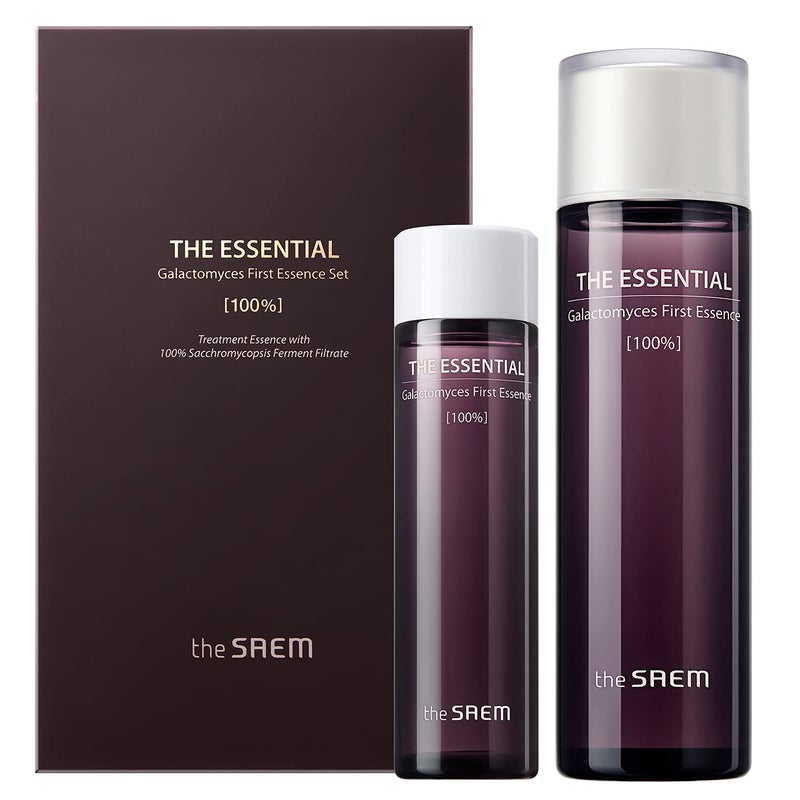 THESAEM The SAEM The Essential Galactomyces First Essence Set, Vegan Hydrating and Nourishing Facial Essence Toner 150ml + 50ml - Highly Concentrated Galactomyces Extract 100%, Skin Glow and Radiance