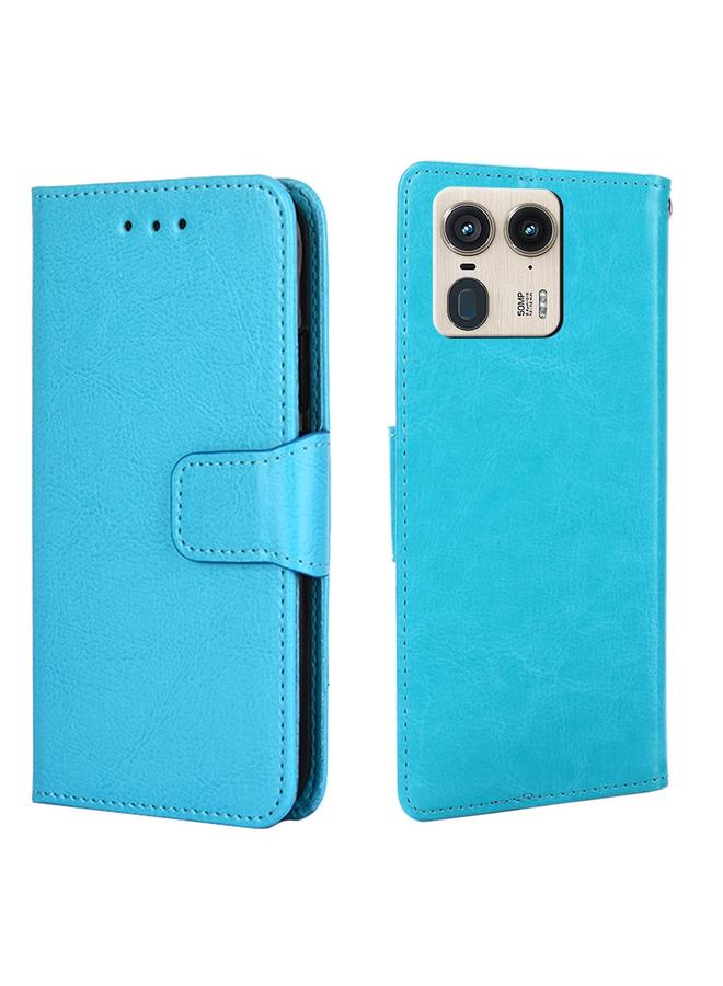 اس-توب جراب لهاتف موتورولا إيدج 50 مصنوع من الجلد فائق النعومة الكريستالي - Image 1