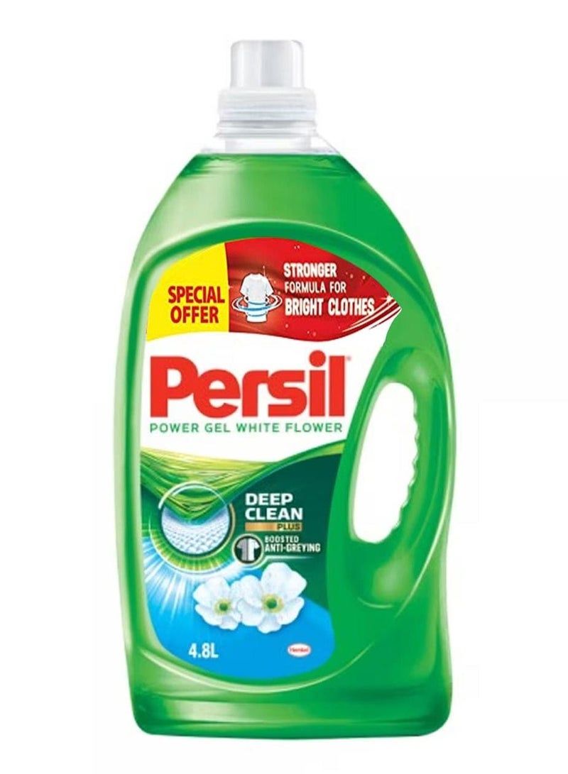 Persil Power Gel Liquid Detergent White Flower 4.8 Liter