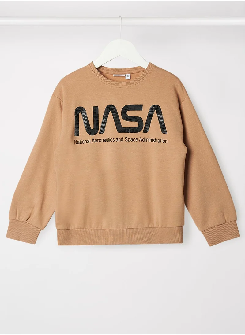 NAME IT Kids Nasa Long Sleeve Sweatshirt