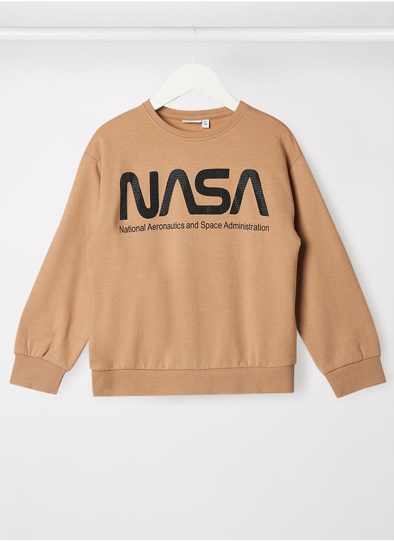 NAME IT Kids Nasa Long Sleeve Sweatshirt  - Image 1