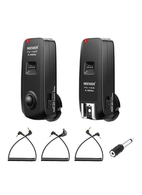 Neewer FC-16 3-IN-1 2.4GHz Wireless Flash Trigger with Remote Shutter - Compatible with Canon EOS 1100D, 50D, 40D, 5D Mark II, III, 7D, T3, T3i, T4i, Rebel XS, XSi