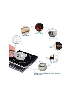 PROMASS promass Glass Scraper, 2Pcs Window Scraper Paint Scraper Car Decal Glue Remover Cleaning Scraper for Glass Ceramic and Induction Cooktops  - Image 4