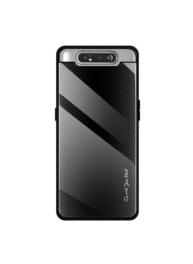 اس-توب جراب لهاتف Galaxy A80 / A90 جراب واقٍ من الزجاج المتدرج الملمس - Image 1