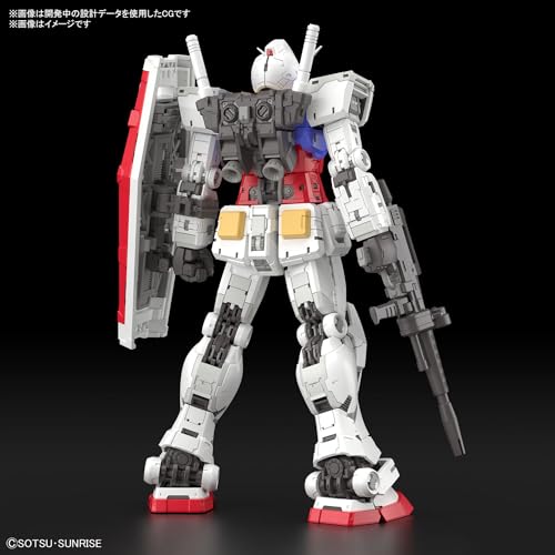 BANDAI SPIRITS بانداي هوبي - موبايل سوت غاندام - RX-78-2 غاندام إصدار 2.0، مجموعة نموذج بانداي سبيريتس RG 1/144 - Image 2