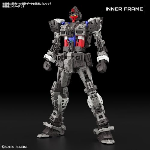 BANDAI SPIRITS بانداي هوبي - موبايل سوت غاندام - RX-78-2 غاندام إصدار 2.0، مجموعة نموذج بانداي سبيريتس RG 1/144 - Image 3