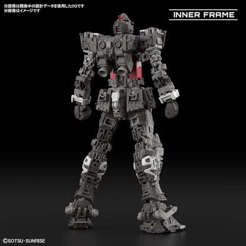 BANDAI SPIRITS بانداي هوبي - موبايل سوت غاندام - RX-78-2 غاندام إصدار 2.0، مجموعة نموذج بانداي سبيريتس RG 1/144 - Image 4
