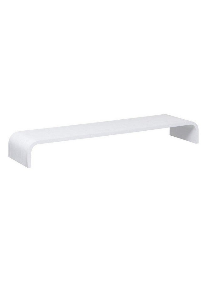 Five Simply Smart Fixy Curved Rectangular Floating Wall Shelf White 80 cm 193636A - Image 2