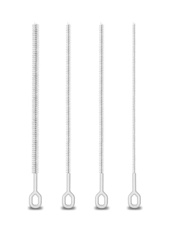 Heavy Duty Straw Cleaner Brush - 4 Pack 12.6 Inch Flexible Full-Cover Brushes with Large Handle, Reusable Pipe & Tube Cleaner Set (0.23", 0.31", 0.39", 0.47" Diameters) - Image 1