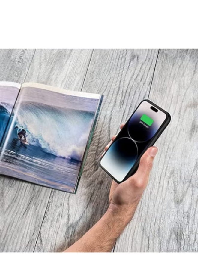 GULFLINK Wireless Protective Charging Case Cover For iPhone 15 Pro Max 5000mah Black - Image 4