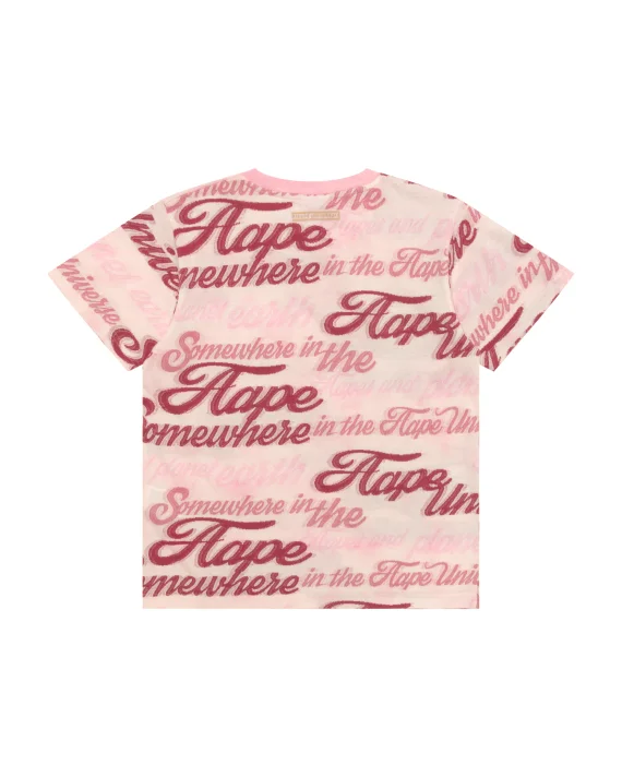 Aape BY *A BATHING APE® AAPEUNVS all-over script logo tie-dye tee