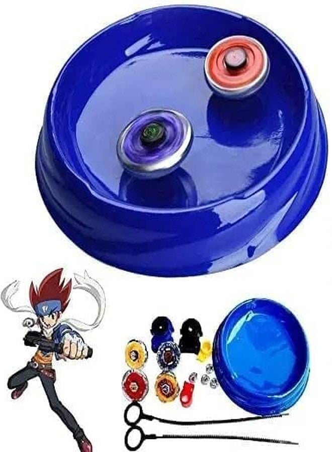 Caught Trendy 4D System Beys Battle Burst Beys Gag Toy Set for Boys Kids Ages 6 8 10 12 14+ Metal Fusion Attack Top Fighting Game with Stadiuim 4 Spinning Tops 2 Two Launcher. - Image 3