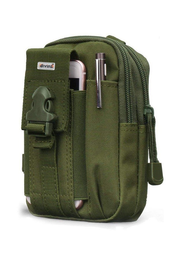 Divinext Tactical Waist Belt Bag Pouch Mobile Case Holder, 7 X 4.5 X 1.5 inch, Multi Color - Image 1