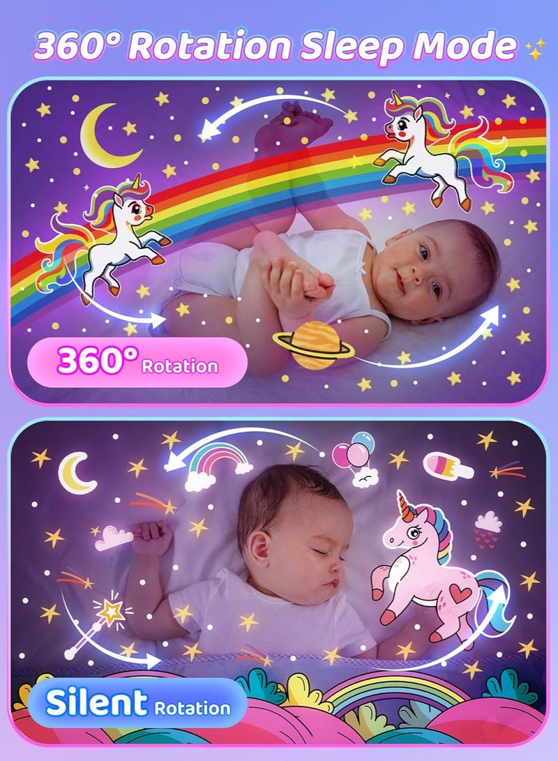 TIGER Night Light for Kids with 15 Projection Films & 10 Soothing Sounds | Star Projector Night Light Baby Lamp with Remote Control | Calming Sleep Aid & Nursery Light | Ideal Christening Gift for Girls, Baby Girl Bedroom Decor & Nighttime Comfort  - Image 5
