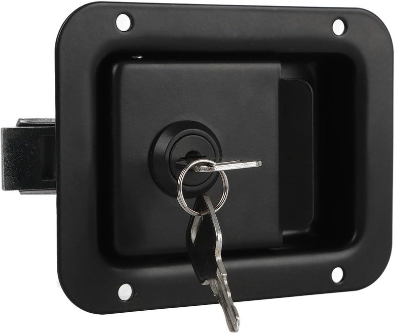 Trailer Paddle Door Latch Stylish Rugged RV Handle Toolbox Latch with Keys for RVs Trucks Campers - Image 1
