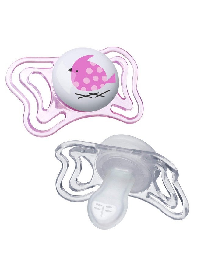 Chicco Chicco PhysioForma Light Day & Night including Glow In Dark Pacifier for Babies 0-6m, Pink, Orthodontic Nipple, BPA-Free, 2-count in Sterilizing Case  - Image 3