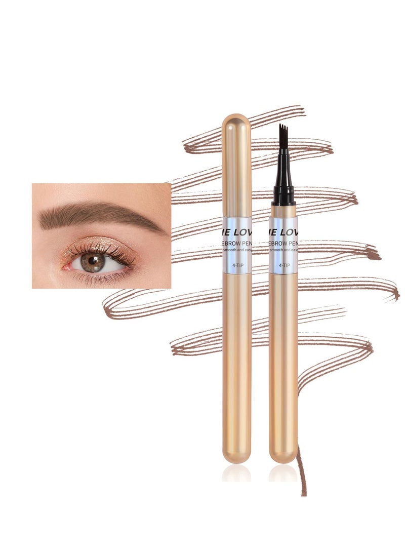 Excefore - Eyebrow Pencil, Micro blade pen for eyebrows, Water Resistant, Creates Natural Looking Brows Effortlessly, Smudge Proof Fine Stroke Microblading Pencil Eyebrow Pencil, Black - Image 1