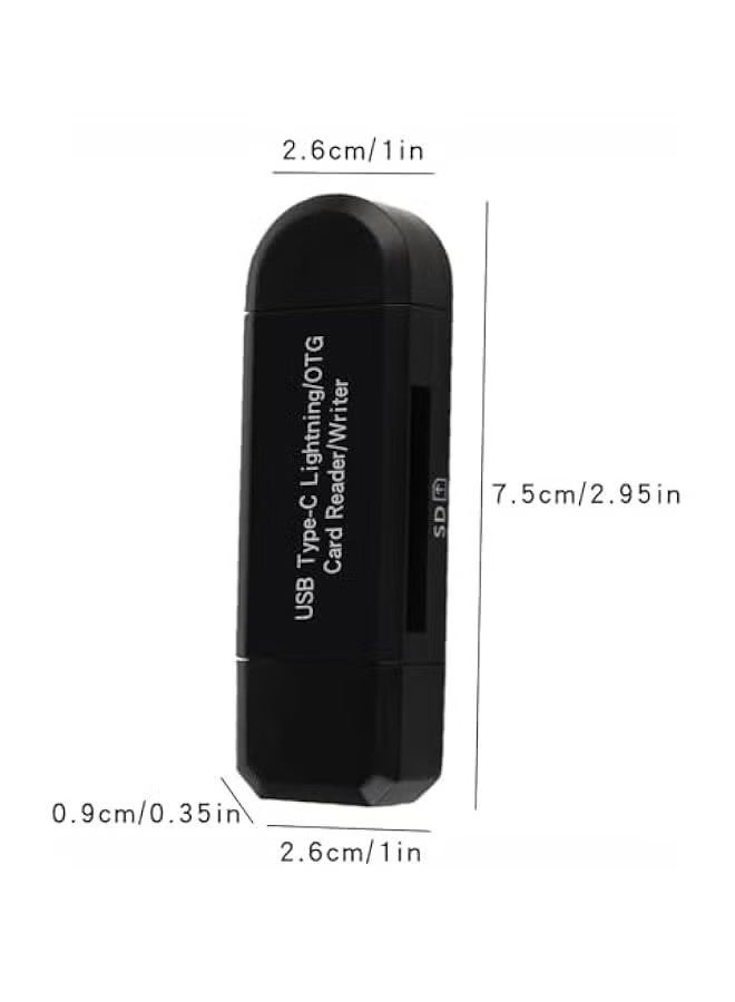 SD Card Reader, 4in1 USB C to Micro SD Card Adapter USB3.0 Dual Slots,Memory Card Reader for SDMicro SDSDHCSDXCMMC,Suitable for most uters and phs on the market - Image 5