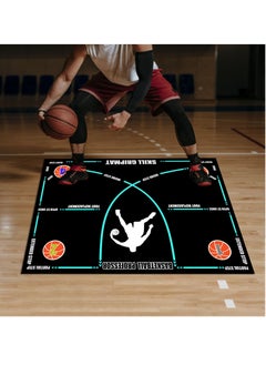 SYOSI Basketball Footwork Mat Portable Indoor silent asketball training equipmentm AntiSlip Agility Footstep Training Mat Agility Training Equipment for All Levels Improve Speed Strength Coordination  - Image 3