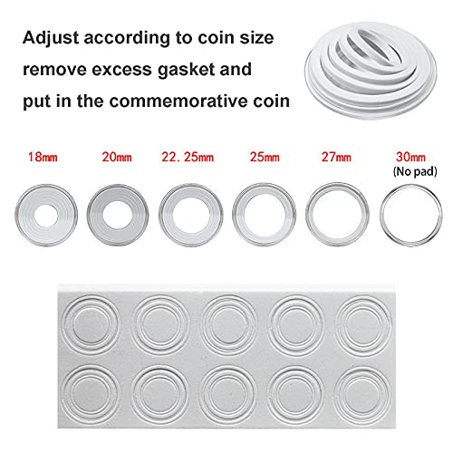 LODCZIOE 18-30mm Wooden Coin Capsules Holder, Coin Storage Box Lockable Cash Box, Coins Collector Case Holder Money Storage Case for 40 Coins and 100 Banknotes - Image 3