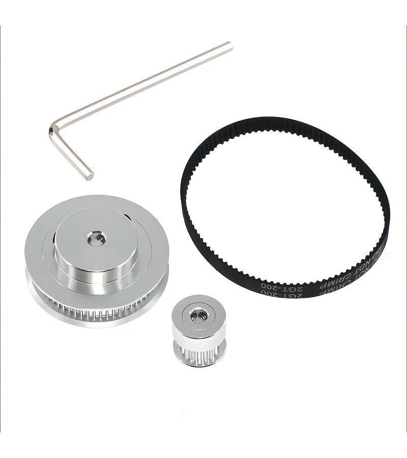 1 3 Drive Closed Loop 2GT Timing Belt Pulley Set 20 60 Teeth Bore 8MM 760MM Belt Width 6MM For 3D Printer Robot Arm Automation Equipment - Image 4