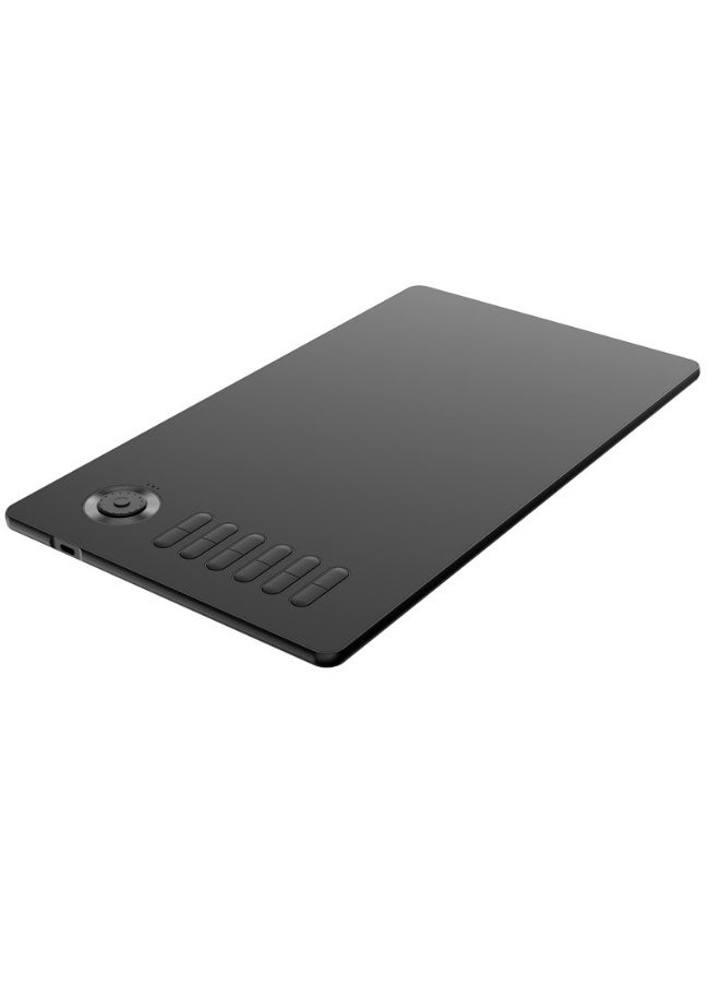 Veikk لوحة رسم جرافيكية A15 برو مع قلم خالي من البطارية بحساسية 8192 و 12 مفتاح ساخن وقرص وظيفي 10x6 بوصة 250RPS 5080LPI متوافقة مع لابتوب PC مع أنظمة تشغيل ويندوز وماك وأندرويد للرسم والتصميم والتدريس عبر الإنترنت وخلق الفن (رمادي) - Image 2