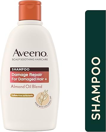 Aveeno شامبو أفيينو لإصلاح الأضرار بزيت اللوز لتهدئة فروة الرأس للشعر التالف 300 مل - Image 2