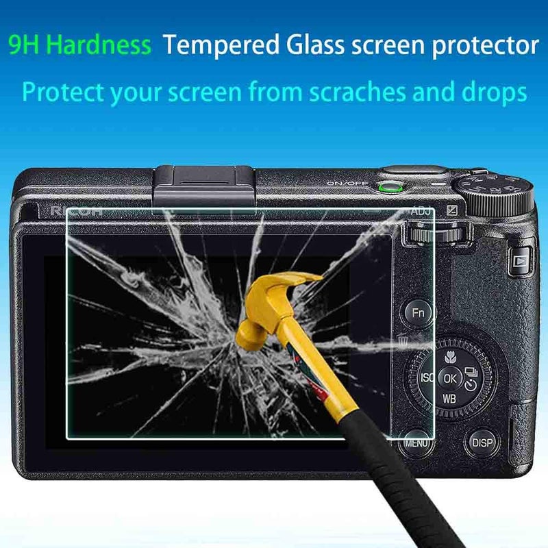 ULBTER GR III Screen Protector for Ricoh GR III Digital Camera,ULBTER 0.3mm Ultra-Clear 9H Hardness Tempered Glass Flim Edge to Edge Protection, Anti-Scrach Anti-Fingerprint Anti-Bubble Anti-Water [3 Pieces] - Image 4