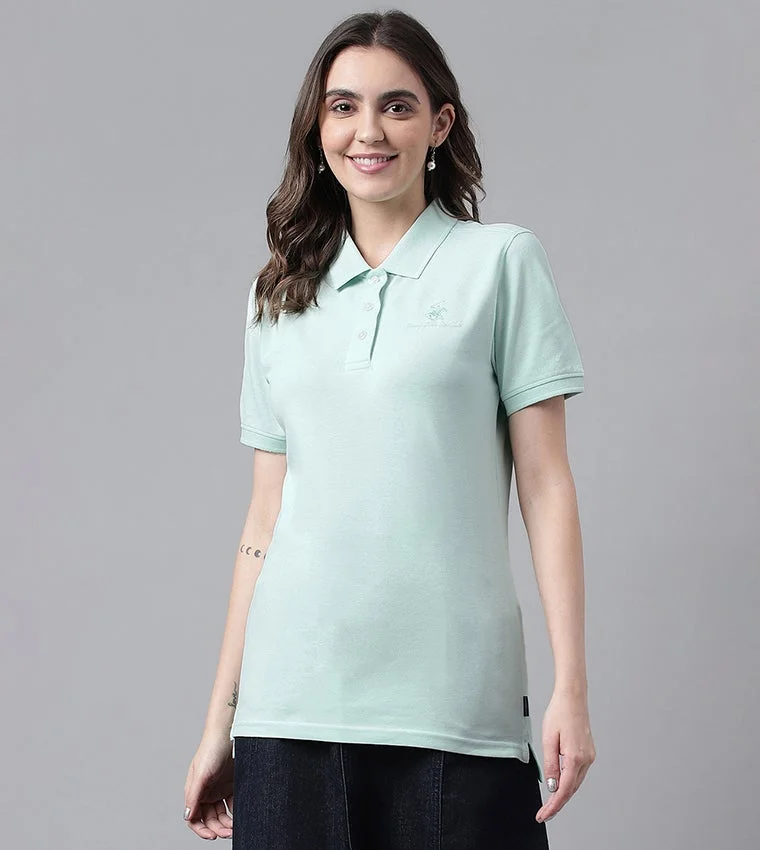 Beverly Hills Polo Club Logo Embroidered Short Sleeves Polo T-Shirt