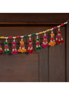 Webelkart Premium Colorful Beads Handmade Door Toran For Door Home Decoration And Diwali Decoration (Multicolored) 36 Inch  - Image 2