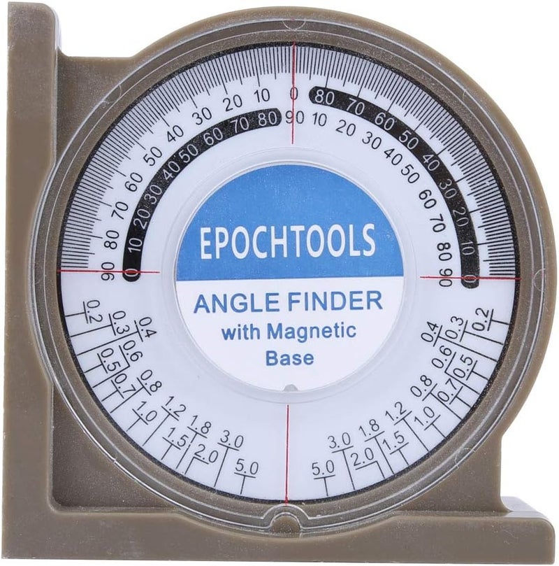 0-360 Degrees Multifunctional Slope Inclinometer Angle Finder, ABS Digital Angle Meter with Transparent Cover for Accurate Measurement in Carpentry and Construction - Image 1