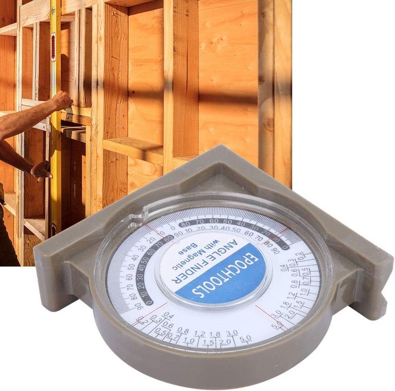 0-360 Degrees Multifunctional Slope Inclinometer Angle Finder, ABS Digital Angle Meter with Transparent Cover for Accurate Measurement in Carpentry and Construction - Image 3