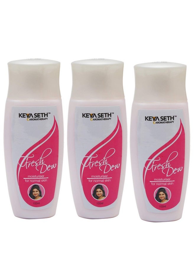 Keya Seth Aromatherapy Fresh Dew Moisturizer For Normal Skin By Keya Seth Aromatherapy Combo Pack Of 3 (100Mlx3)  - Image 1