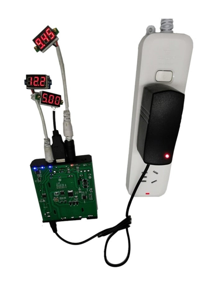 Mini Ups 5V DC 9V 12V Output for Routers Cellphone and Cctv Cameras Power Supply DC Online Portable  جهاز التغذية حال انقطاع الكهرباء  ((((نسخةمع 3 بطاريات))))  mini UPS - Image 3