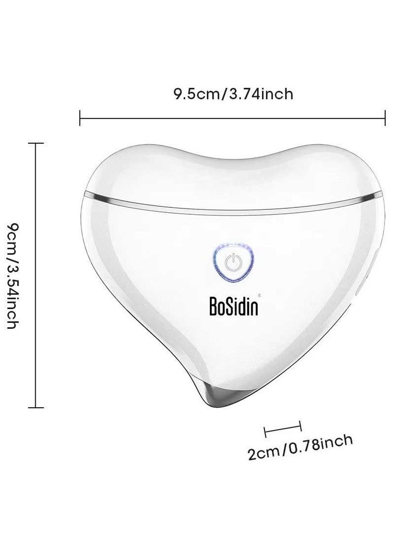 Bosidin - Rechargeable Heart-Shape Tightening and Slimming Device for Face and Body, With EMS Vibration Gua Sha Tool Massager – G95 - Image 1