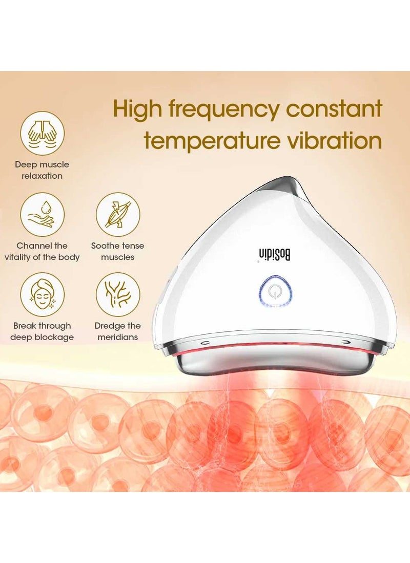 Bosidin - Rechargeable Heart-Shape Tightening and Slimming Device for Face and Body, With EMS Vibration Gua Sha Tool Massager – G95 - Image 1