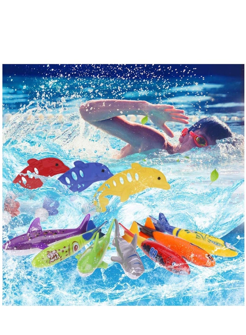 واي آند دي 34pcs Diving Toys Dive Sticks 4pcs Rings Bandits Underwater Swimming Pool Game Training Gift for Kids Boys Girls - Image 3
