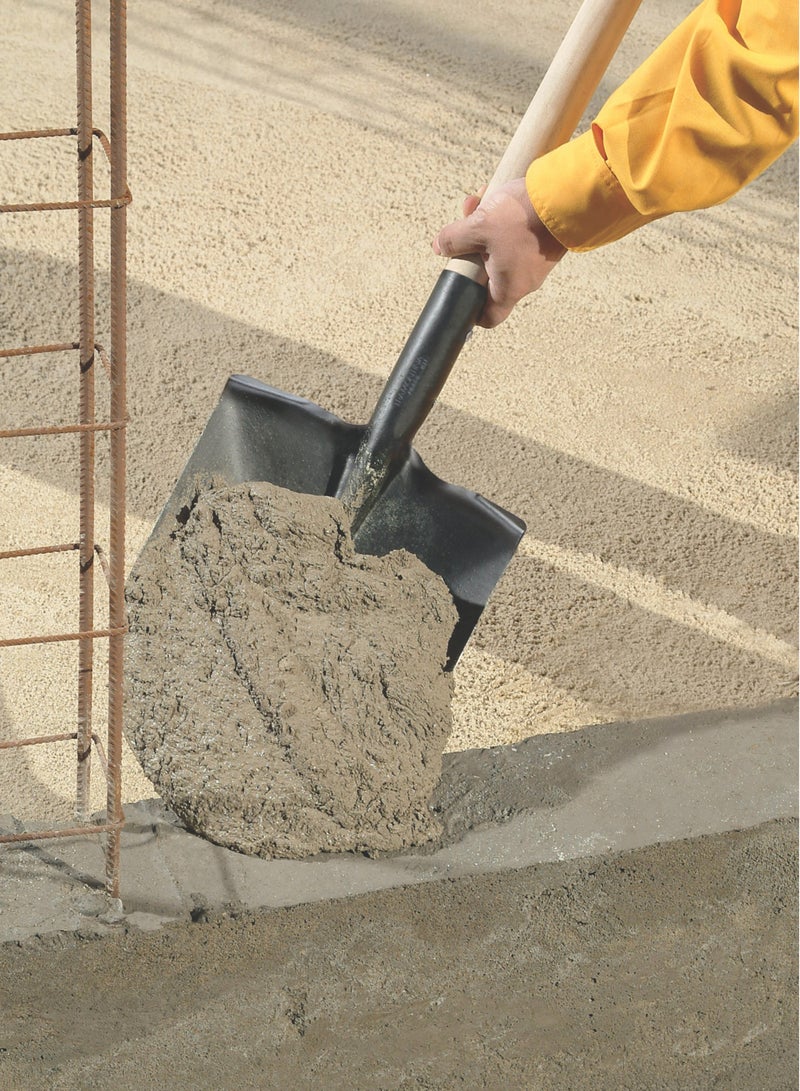 TRAMONTINA مجرفة أمريكية ذات فم دائري بمقبض خشبي بطول 120 سم - Image 3