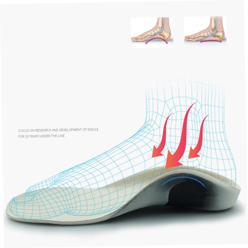 Orthotic Shoe Inserts Size 28 29 Arch Support Insoles For Flat Feet Correction Soft Cushioned - Image 3