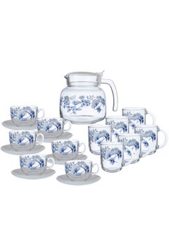 Jug set with multi-use drinking cups