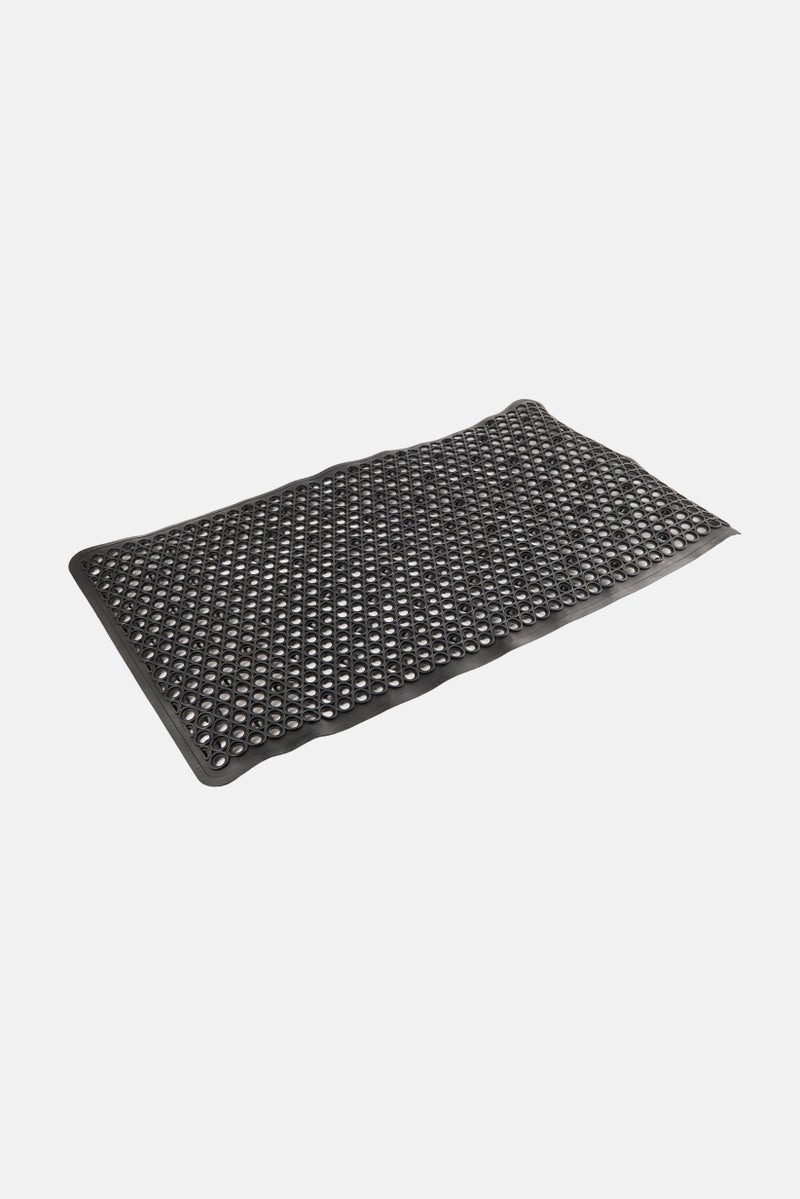 Bath Bliss Textured Self Draining Bath Mat, Black  - Image 2