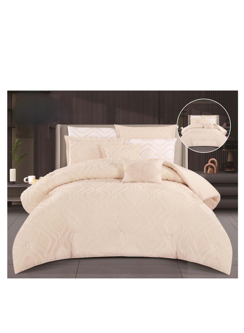 Red Rose Two-piece quilt set, a luxurious summer mattress with excellent medium filling, consisting of 8 pieces / king size 240*260  - Image 1