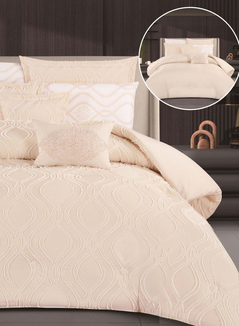 Red Rose Two-piece quilt set, a luxurious summer mattress with excellent medium filling, consisting of 8 pieces / king size 240*260  - Image 2