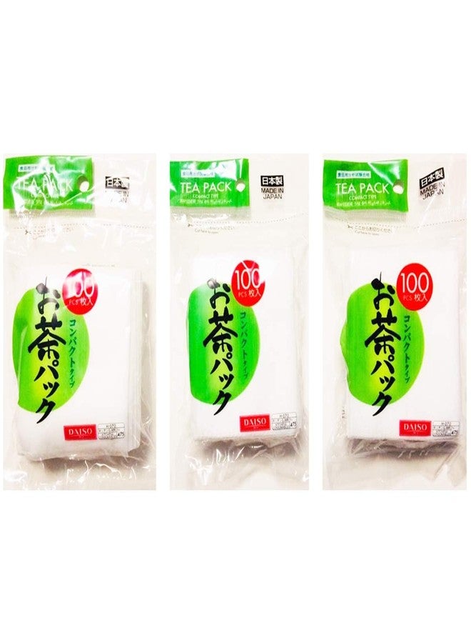 Daiso 3x100pcs Disposable Filter Bags for Loose Tea -Hard type - Image 1