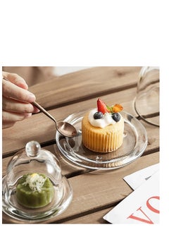Y&D 4 PCS Mini Cake Domes Cookie Display Cake Holder Cake Stand Decorative Candlestick  Cake Plate Dome Cover Fruit Glass Cover Shield for Birthday Wedding  - Image 2