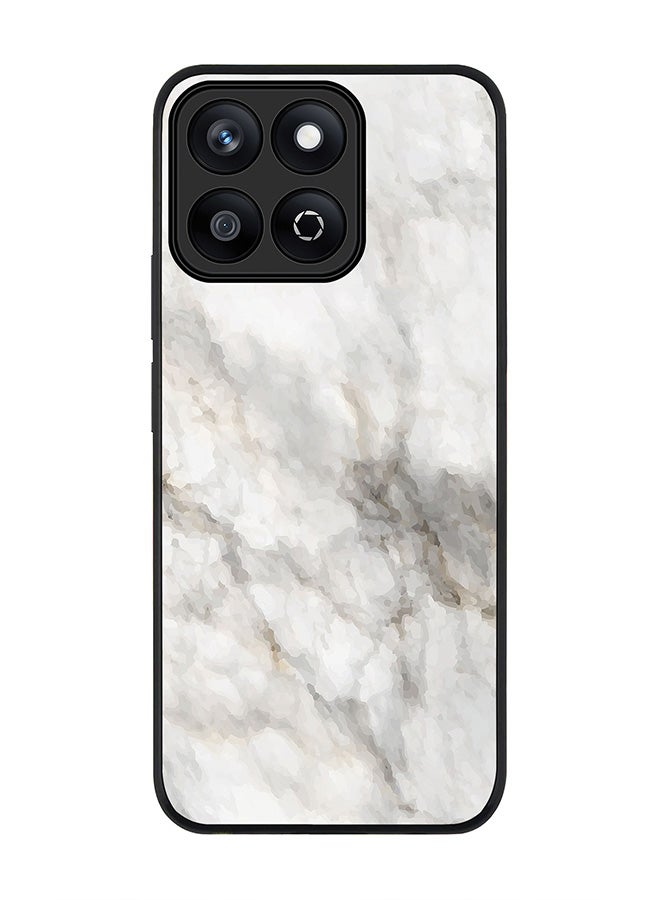 Stylizedd For Honor X7c 4G Case,Slim fit Camera Protection, Shockproof Thin Phone cover  - Marble Print Beige Grey - Image 1